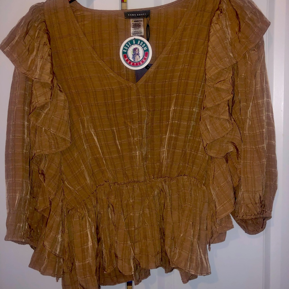 Peplum Ruffle Top